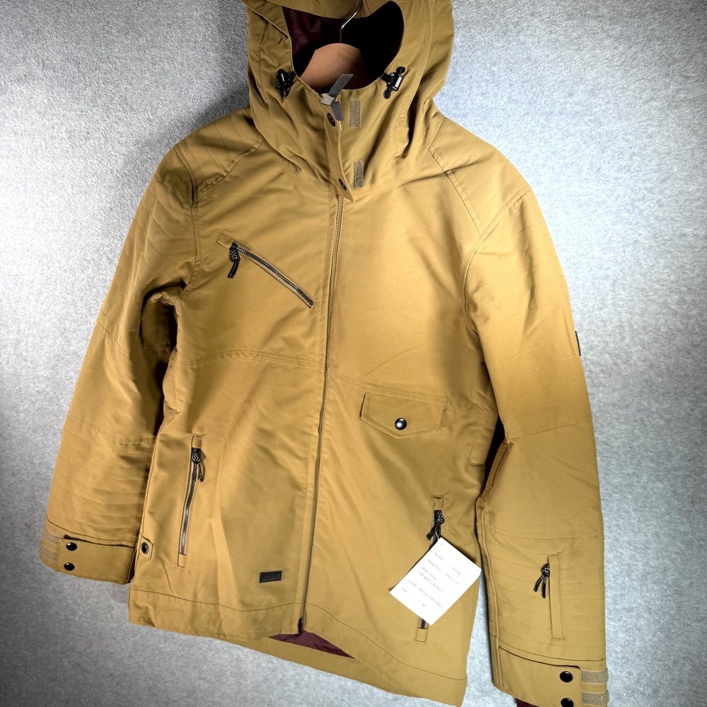 Ride Snowboards Cherry Snow Jacket Womens Medium Moss Oxford Insulated Hooded - Picture 4 of 12
